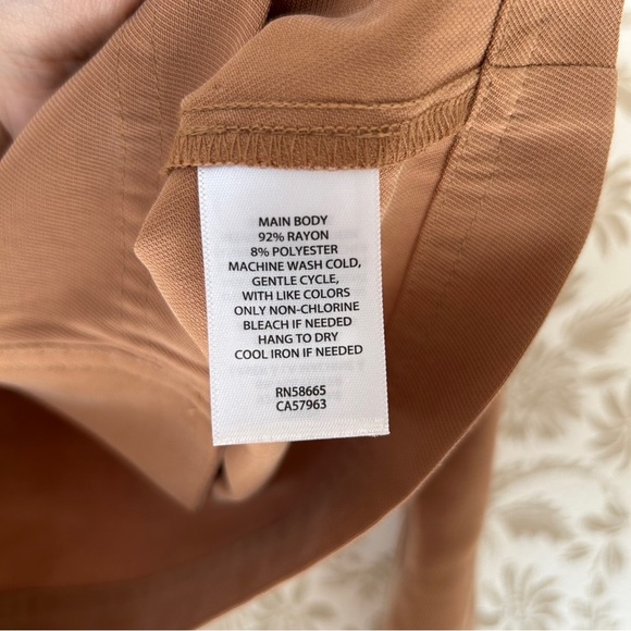 Open Edit Cropped Jacket XXS Brown Oversized Fit Soft Luxurious Feel Never Worn - Picture 6 of 6